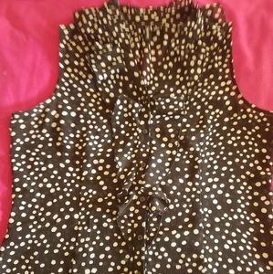 Beautiful sheer ruffled blouse